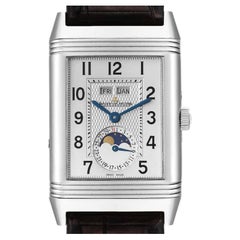 Jaeger LeCoultre Grande Reverso Moonphase Orologio da uomo in acciaio 273.8.84 Q3758420
