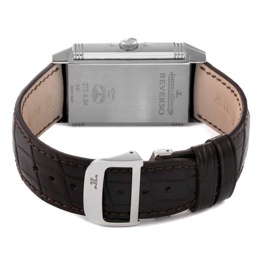 Jaeger LeCoultre Grande Reverso Moonphase Steel Mens Watch Q3758420 3