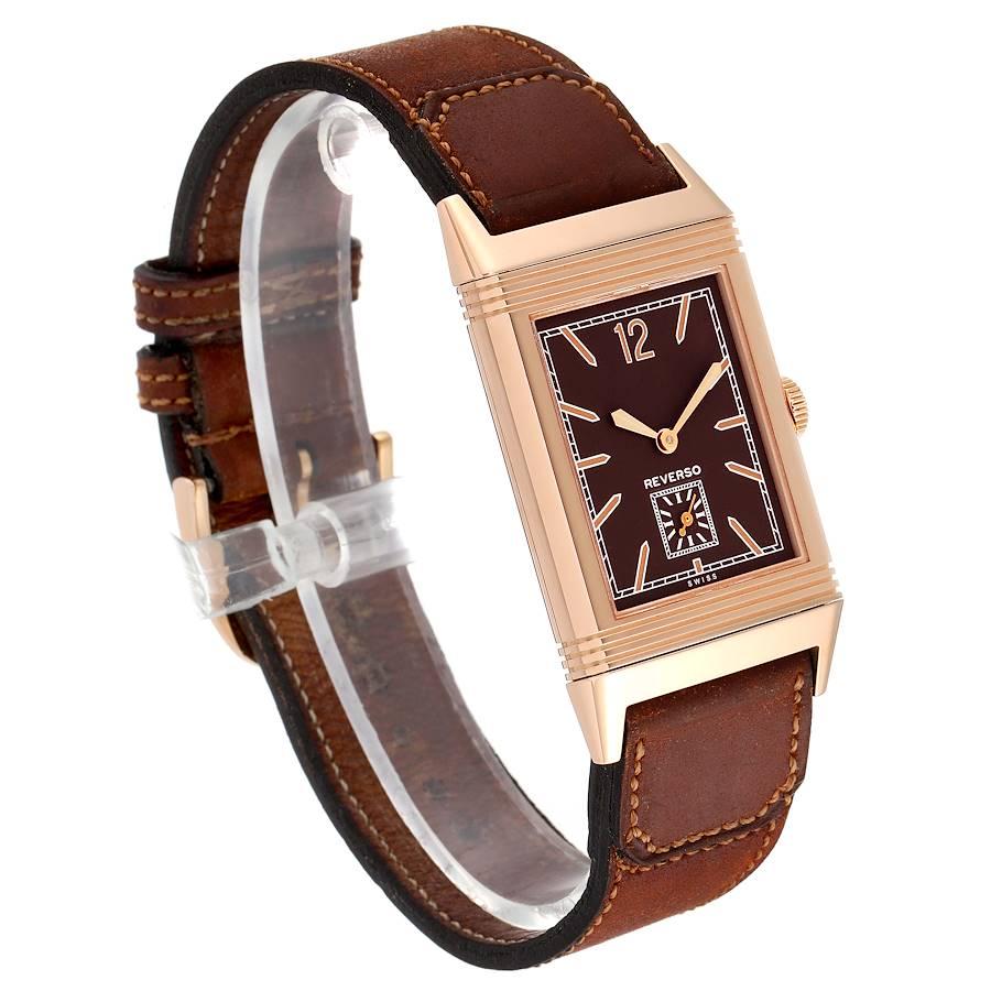 Jaeger LeCoultre Grande Reverso Roségolduhr 277.2,22 Q2782560 Boxpapiere im Zustand „Hervorragend“ im Angebot in Atlanta, GA