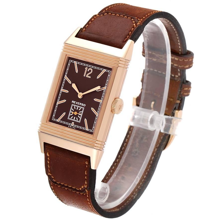 Jaeger LeCoultre Grande Reverso Roségolduhr 277.2,22 Q2782560 Boxpapiere Herren im Angebot