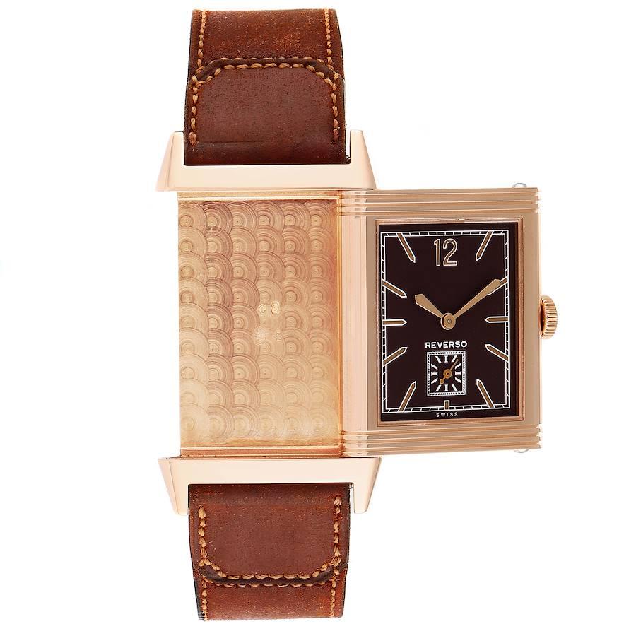 Jaeger LeCoultre Grande Reverso Roségolduhr 277.2,22 Q2782560 Boxpapiere im Angebot 3