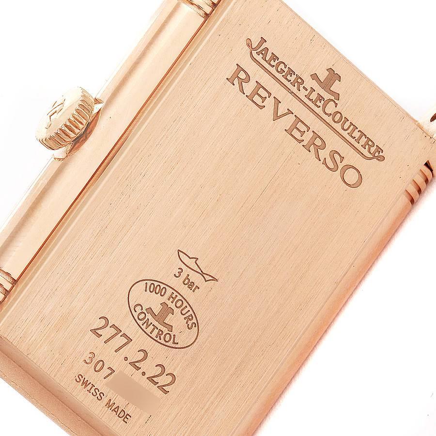 Jaeger LeCoultre Grande Reverso Roségolduhr 277.2,22 Q2782560 Boxpapiere im Angebot 4
