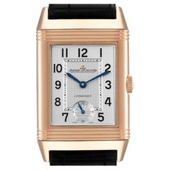 Jaeger LeCoultre Grande Reverso Rose Gold Watch 278.2.56 Q3802520 Box Papers