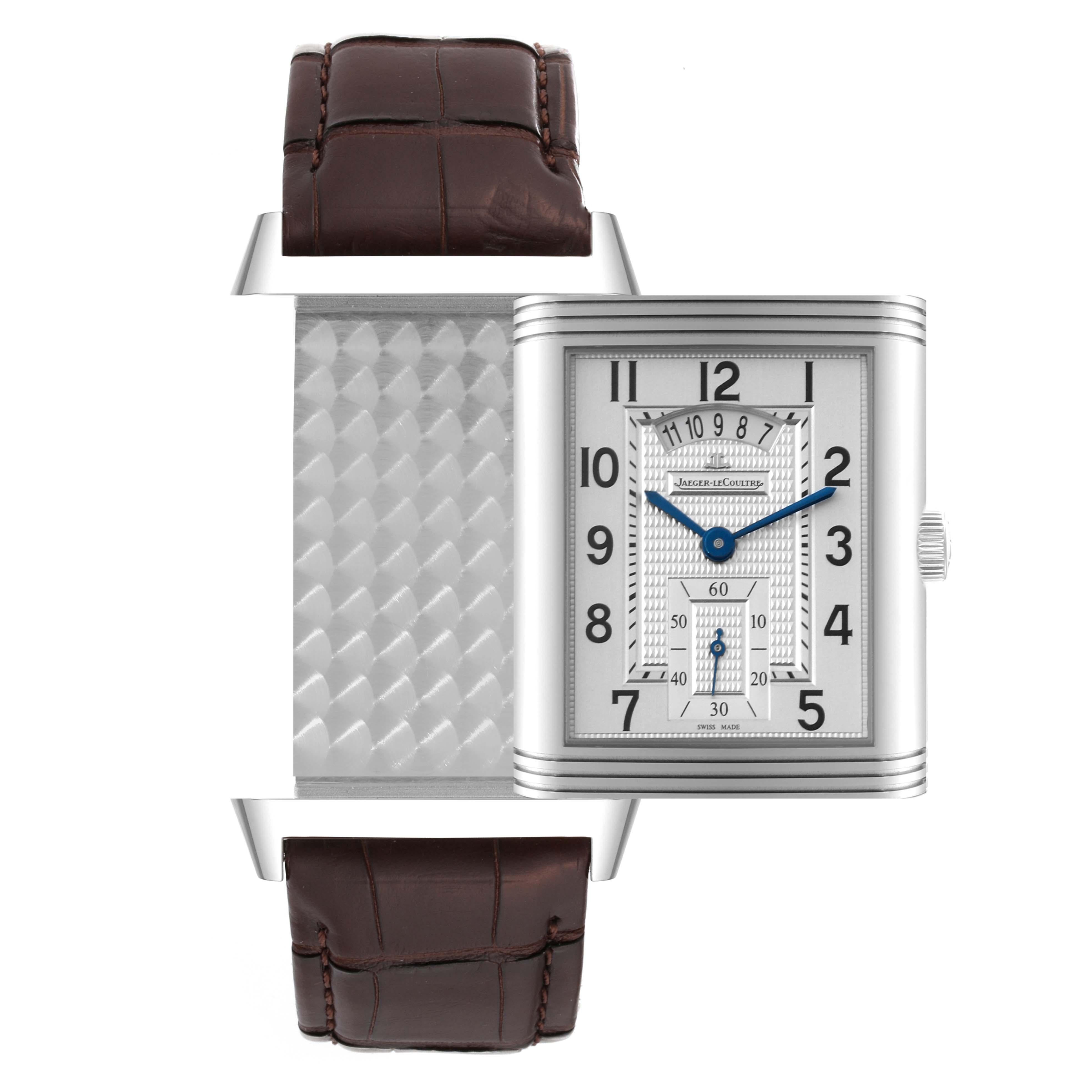 Jaeger LeCoultre Grande Reverso Steel Mens Watch 273.8.85 Q3748421 For Sale 6