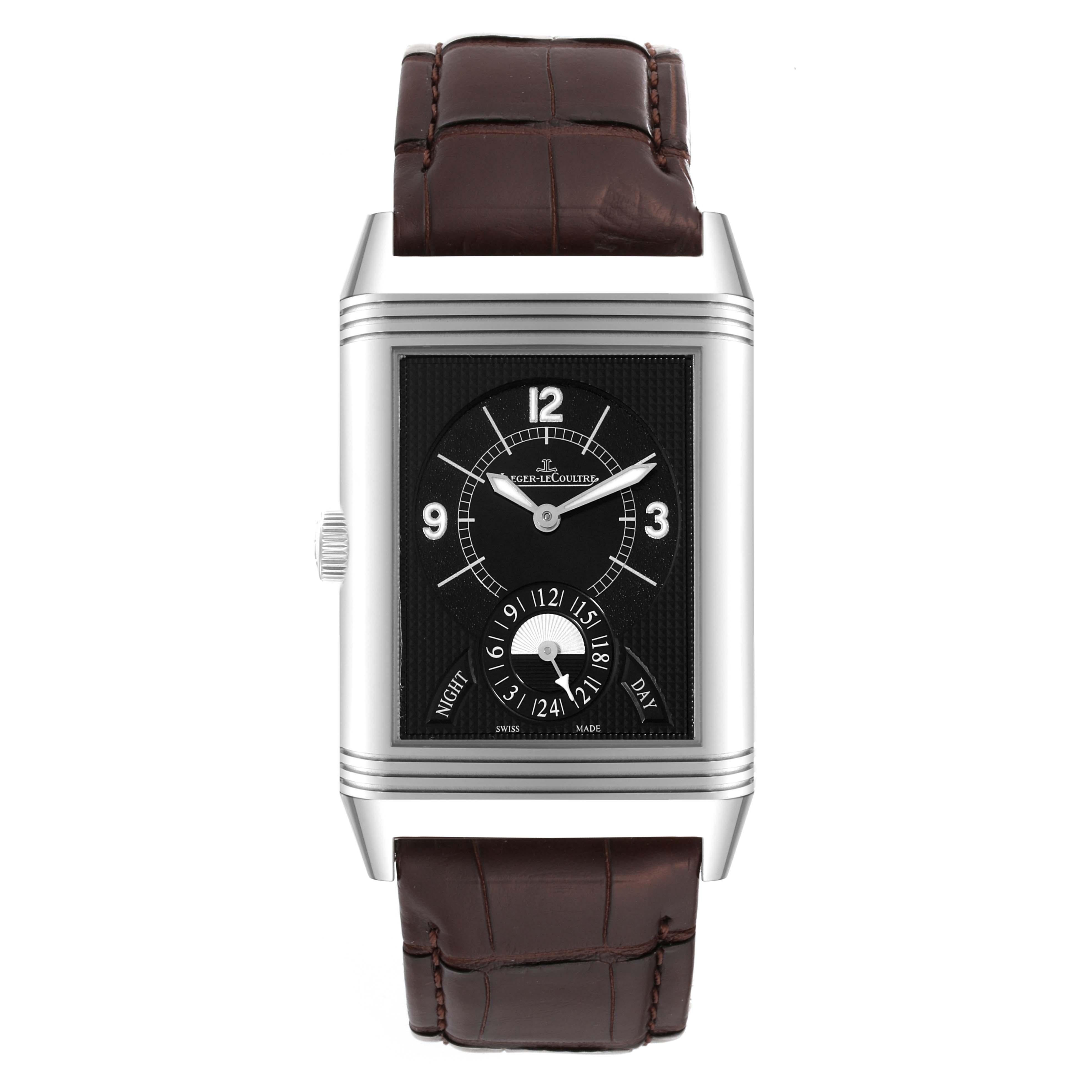 Jaeger LeCoultre Grande Reverso Steel Mens Watch 273.8.85 Q3748421 For Sale 1