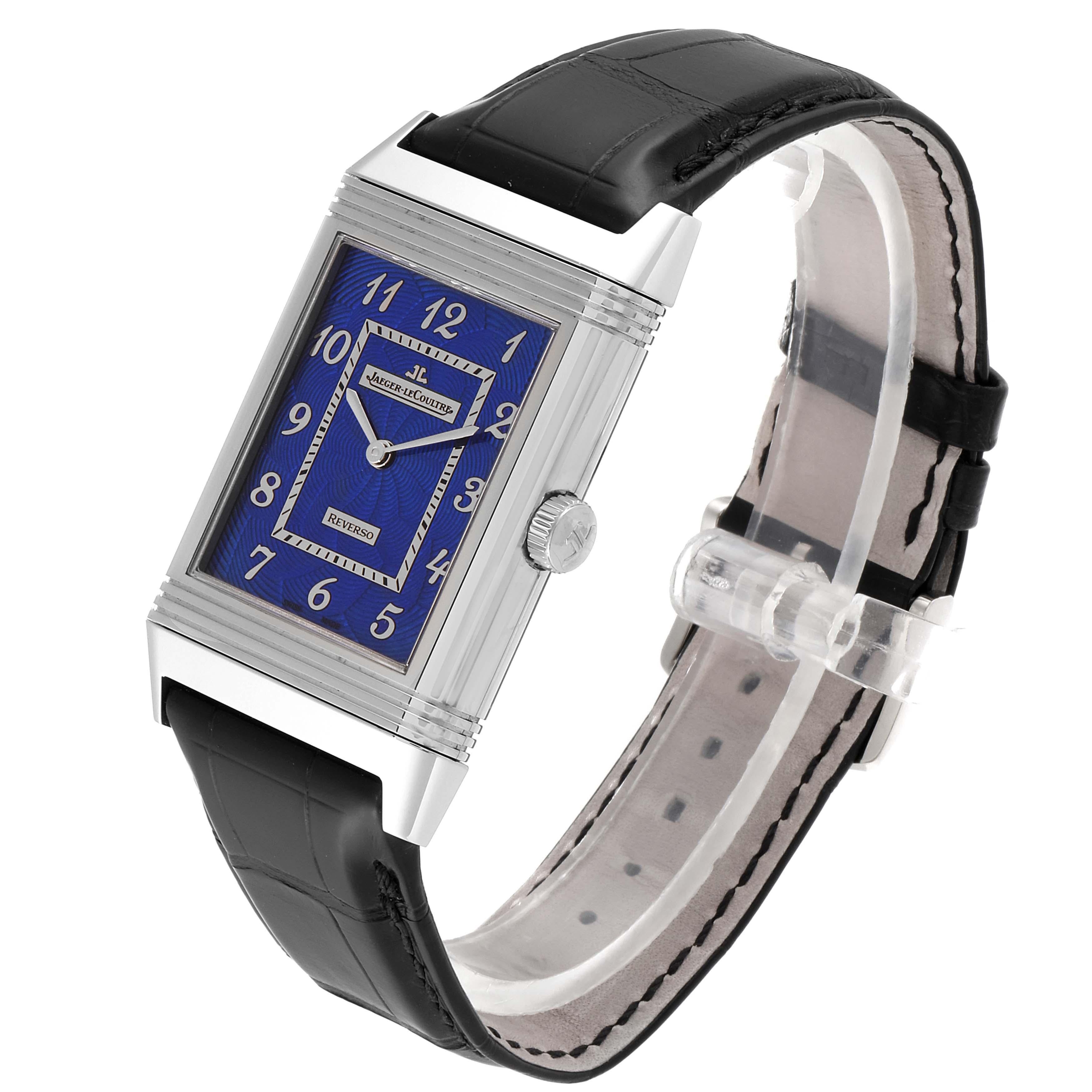 Jaeger-LeCoultre Grande Reverso White Gold Limited Watch 273.3.62 Box Card In Excellent Condition In Atlanta, GA