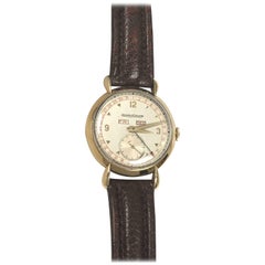 Jaeger LeCoultre Large Vintage Gold Triple Calendar Wristwatch