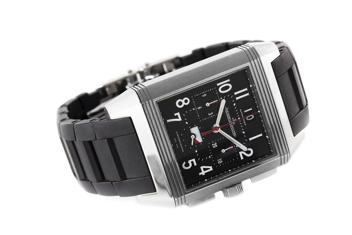 Jaeger-LeCoultre Limited 231T50 Reverso Squadra World Time Chronograph Titanium In Excellent Condition In New York, NY