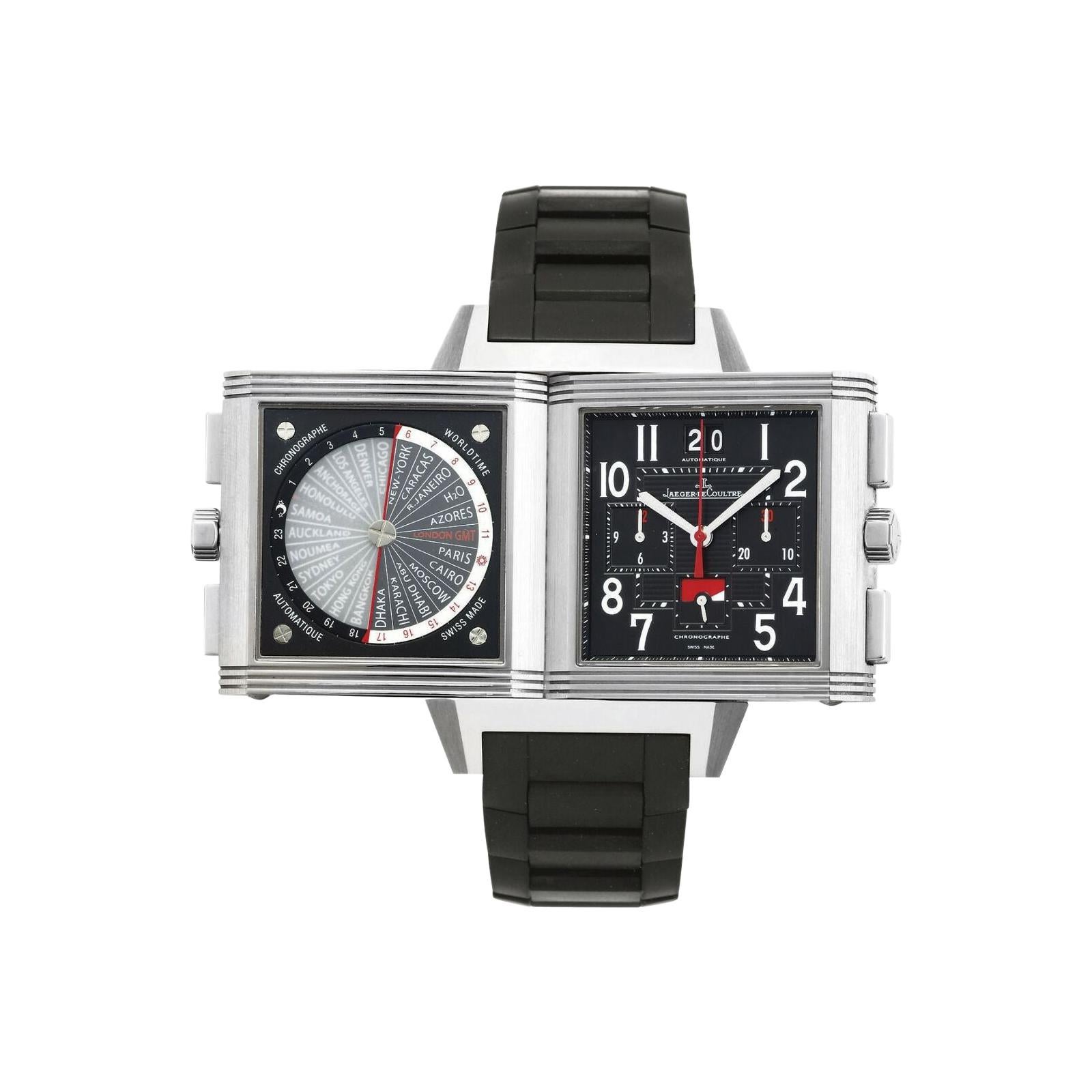 Jaeger-LeCoultre Limited 231T50 Reverso Squadra World Time Chronograph Titanium