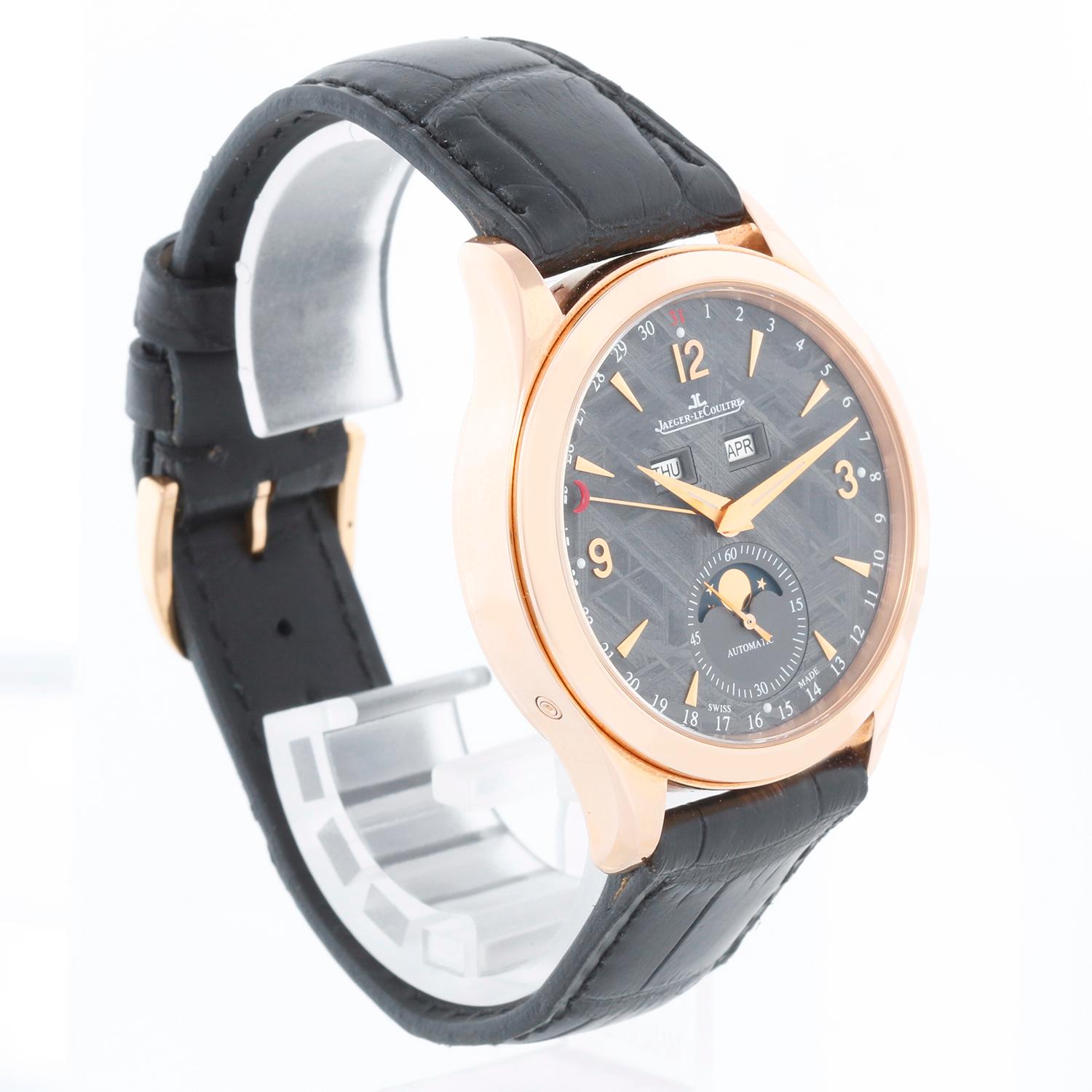 Jaeger-LeCoultre Master Calendar Men's Meteorite Rose Gold  Watch Q1552540 In Excellent Condition For Sale In Dallas, TX