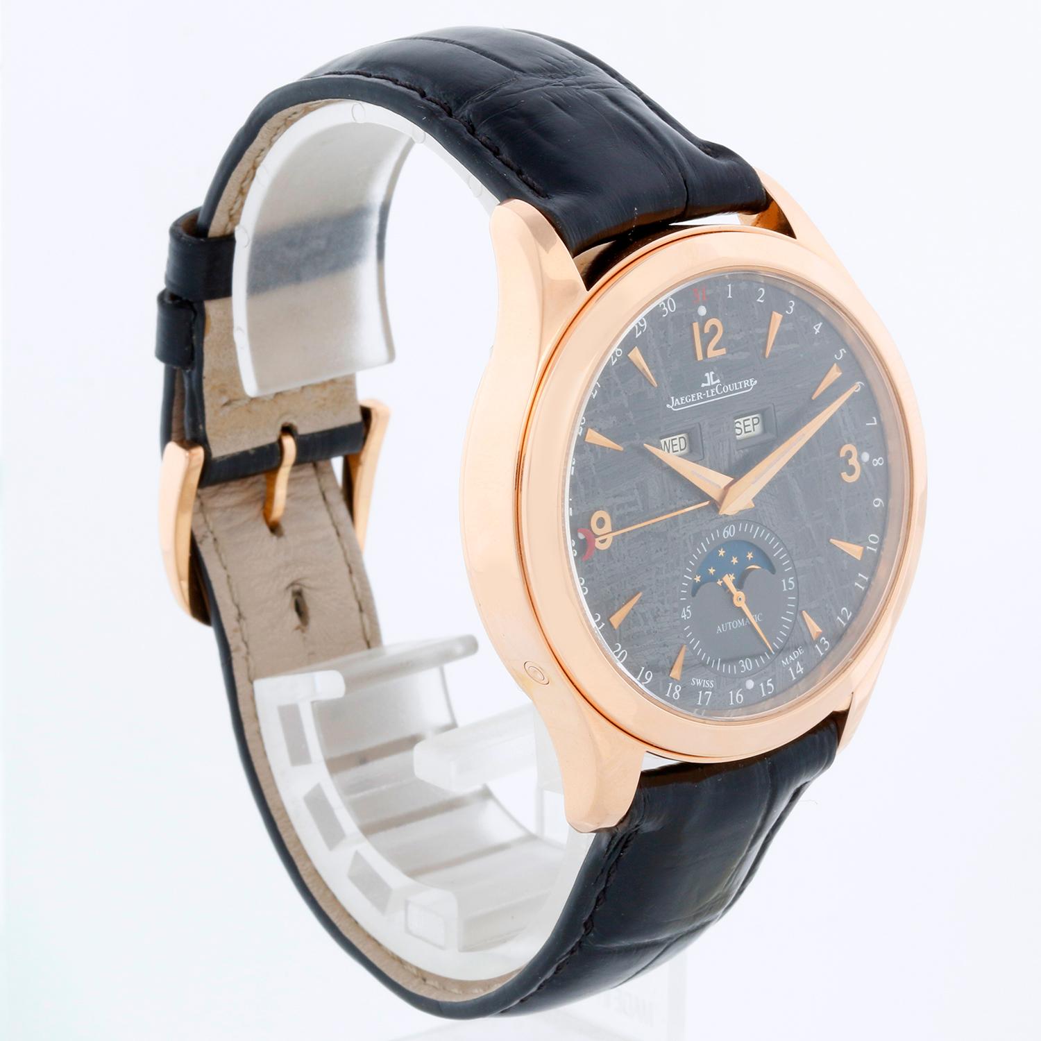 Jaeger-LeCoultre Master Calendar Men's Meteorite Rose Gold  Watch Q1552540 In Excellent Condition For Sale In Dallas, TX