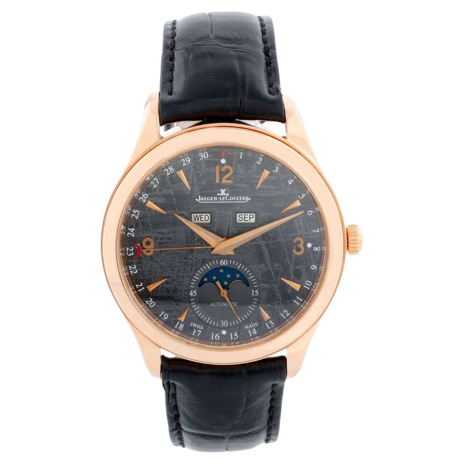Jaeger-LeCoultre Master Calendar Men's Meteorite Rose Gold  Watch Q1552540 For Sale