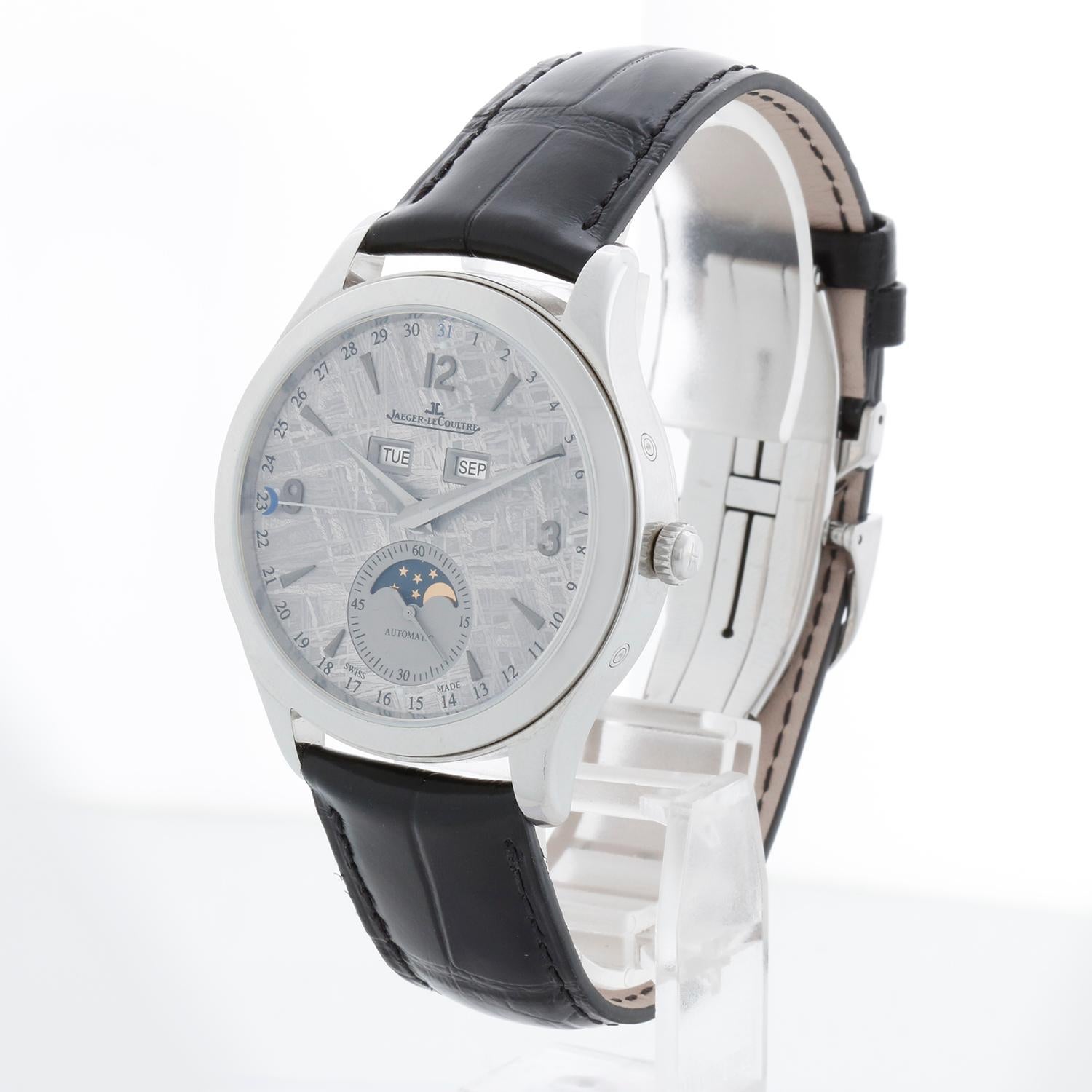 Reloj Jaeger-LeCoultre Master Calendar Hombre Meteorito Acero inoxidable Q1558421 en Excelente estado para la venta en Dallas, TX