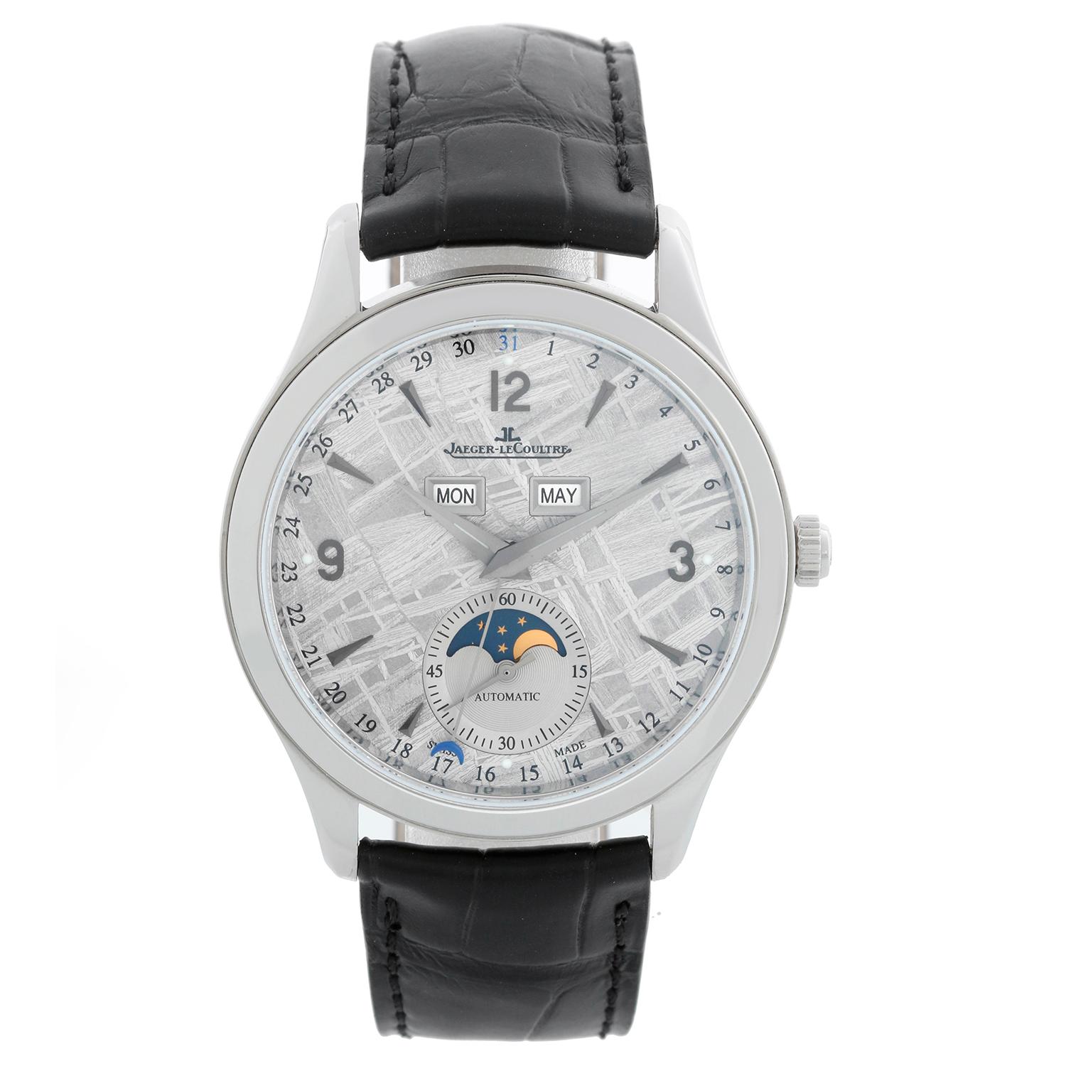 Jaeger-LeCoultre Master Calendar Herrenuhr aus Edelstahl mit Meteorit Q1558421 im Angebot 1
