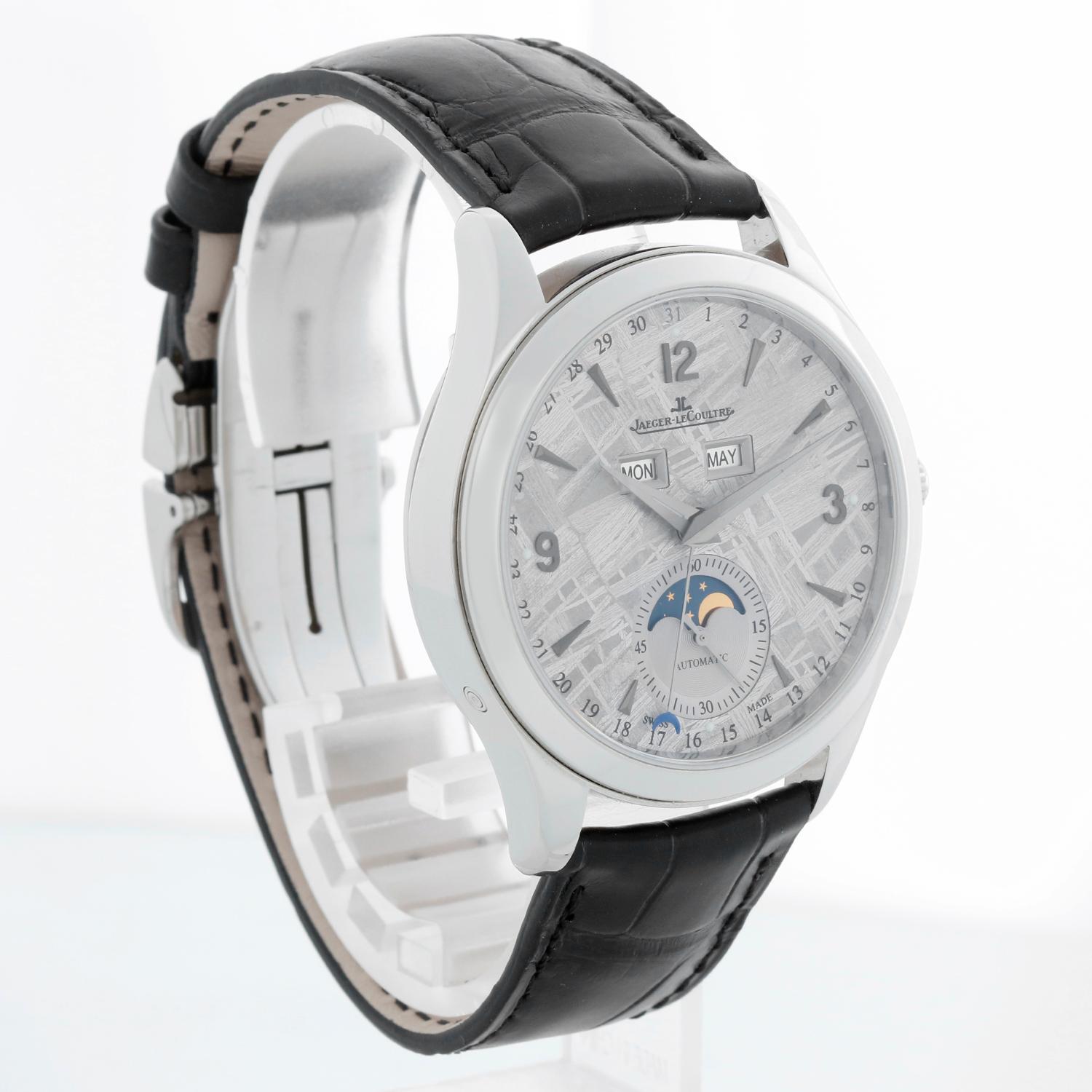 Jaeger-LeCoultre Master Calendar Herrenuhr aus Edelstahl mit Meteorit Q1558421 im Angebot 3