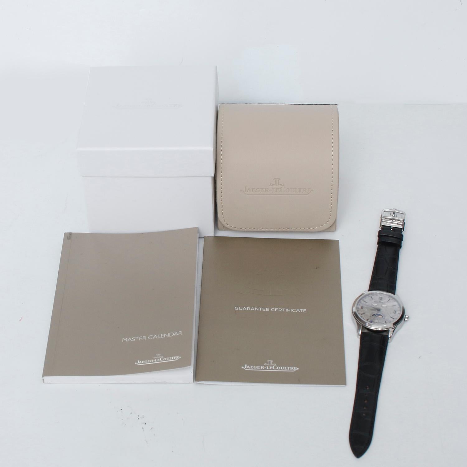 Jaeger-LeCoultre Master Calendar Herrenuhr aus Edelstahl mit Meteorit Q1558421 im Angebot 4
