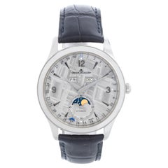 Jaeger-LeCoultre Montre Master Calendar en acier inoxydable Meteorite pour hommes Q1558421 