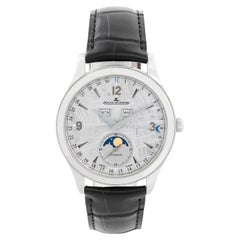 Jaeger-LeCoultre Montre Master Calendar en acier inoxydable Meteorite pour hommes Q1558421 