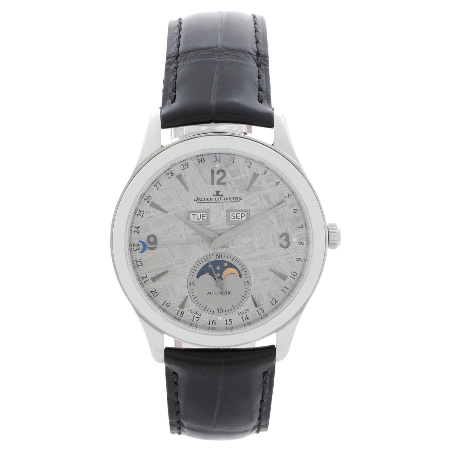 Jaeger-LeCoultre Master Calendar Herrenuhr aus Edelstahl mit Meteorit Q1558421