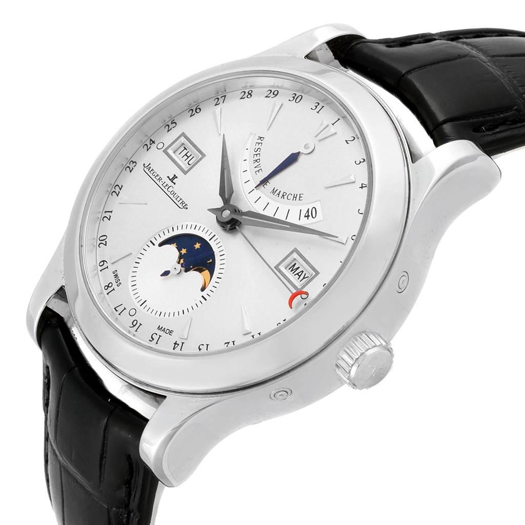 JaegerLeCoultre Master Calendar Moonphase Steel Men's Watch 147.8.41.S
