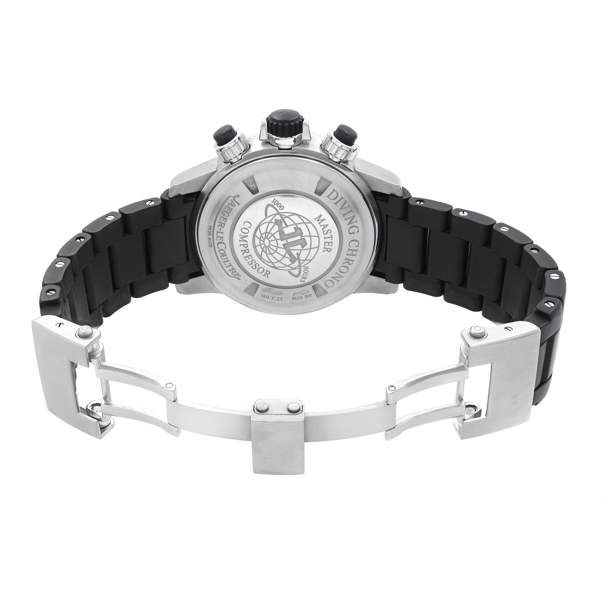 Jaeger LeCoultre Master Compressor 44mm Titanium Black Dial Men's Watch 160.T.25 3