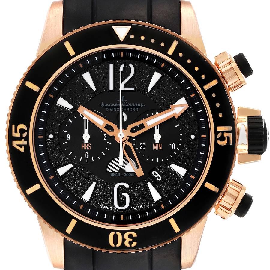 Jaeger Lecoultre Master Compressor Diving GMT LE Rose Gold Mens Watch 