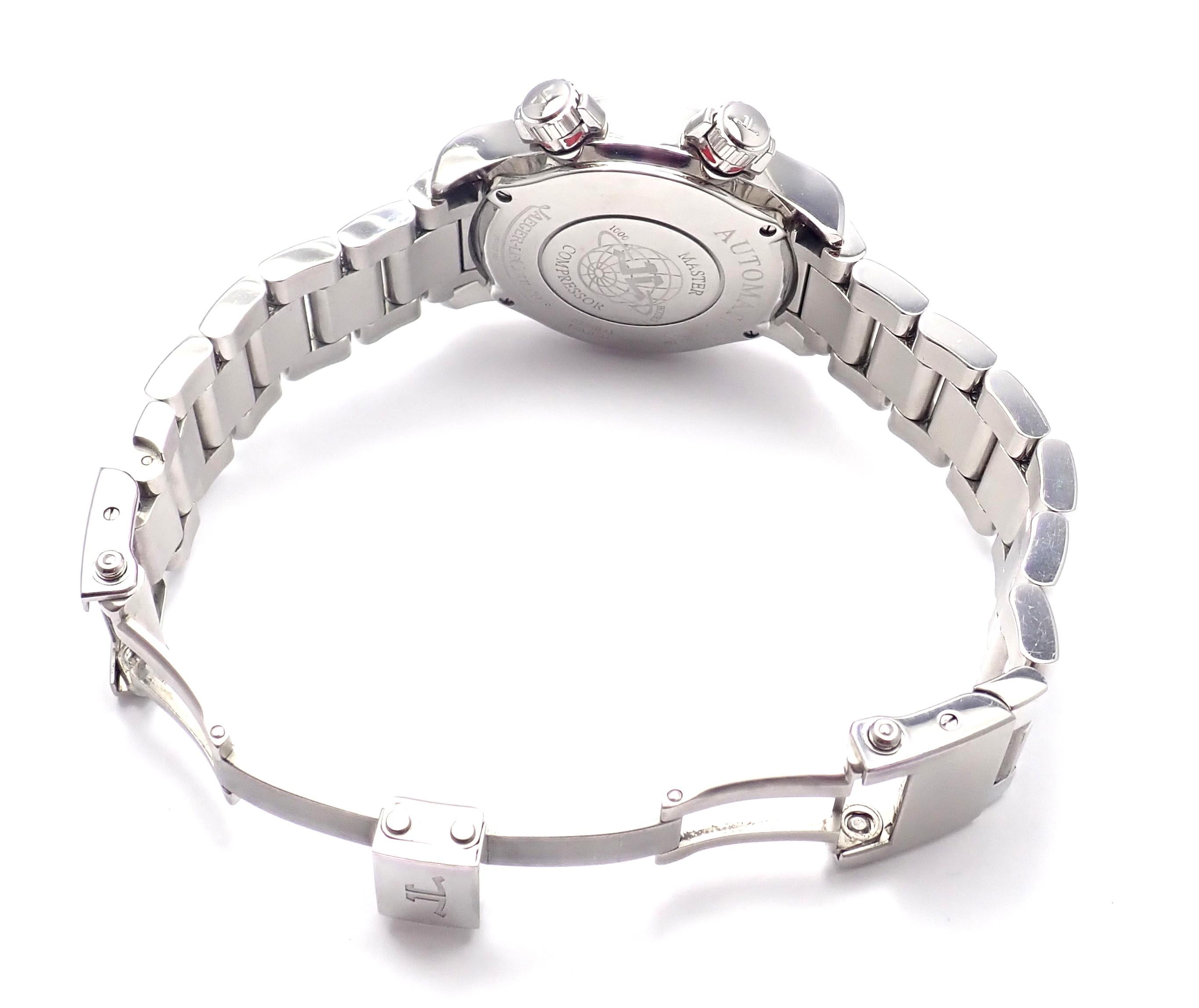 Jaeger LeCoultre Master Compressor Factory Montre automatique à diamants avec bracelet extra-bande Unisexe en vente