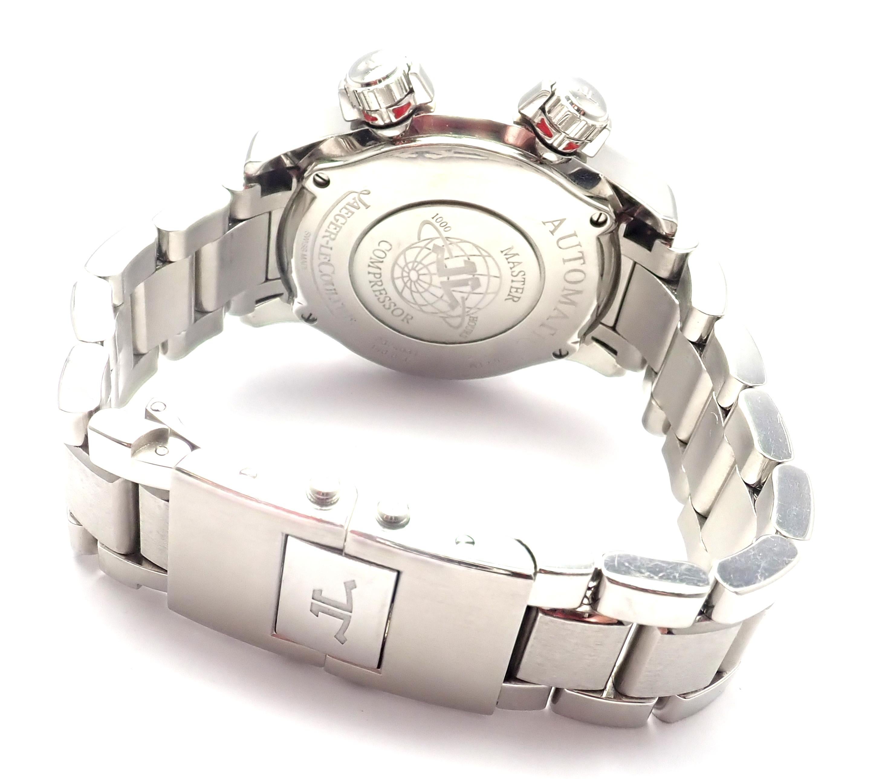 Jaeger LeCoultre Master Compressor Factory Montre automatique à diamants avec bracelet extra-bande en vente 1