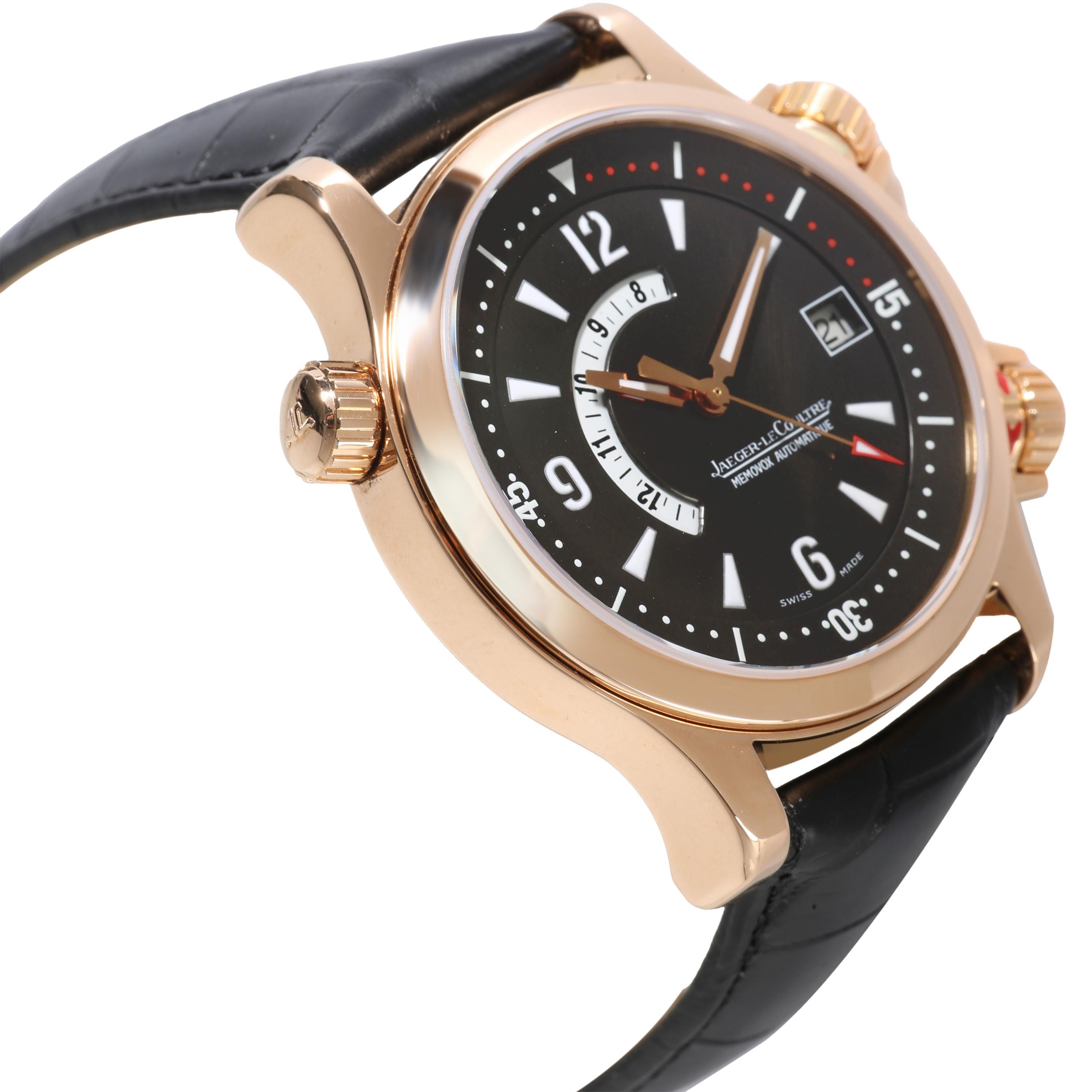 Jaeger-LeCoultre Master Compressor Memovox 146.2.97 Men's Watch in 18k Rose Gold For Sale 1