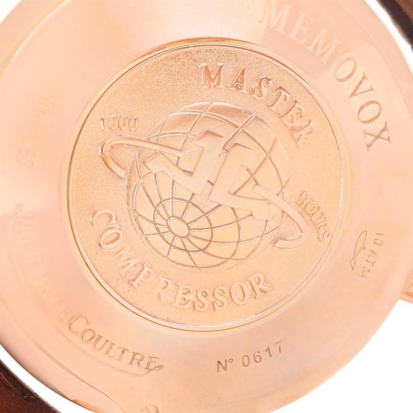 Jaeger Lecoultre Master Compressor Memovox Rose Gold Watch 146.2.97 4