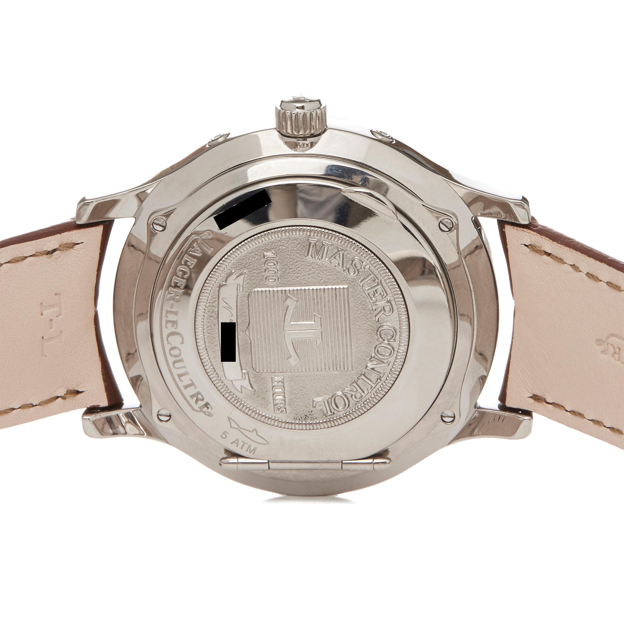 Jaeger LeCoultre Master Control Calendar 18k White Gold 140387 Wristwatch 2