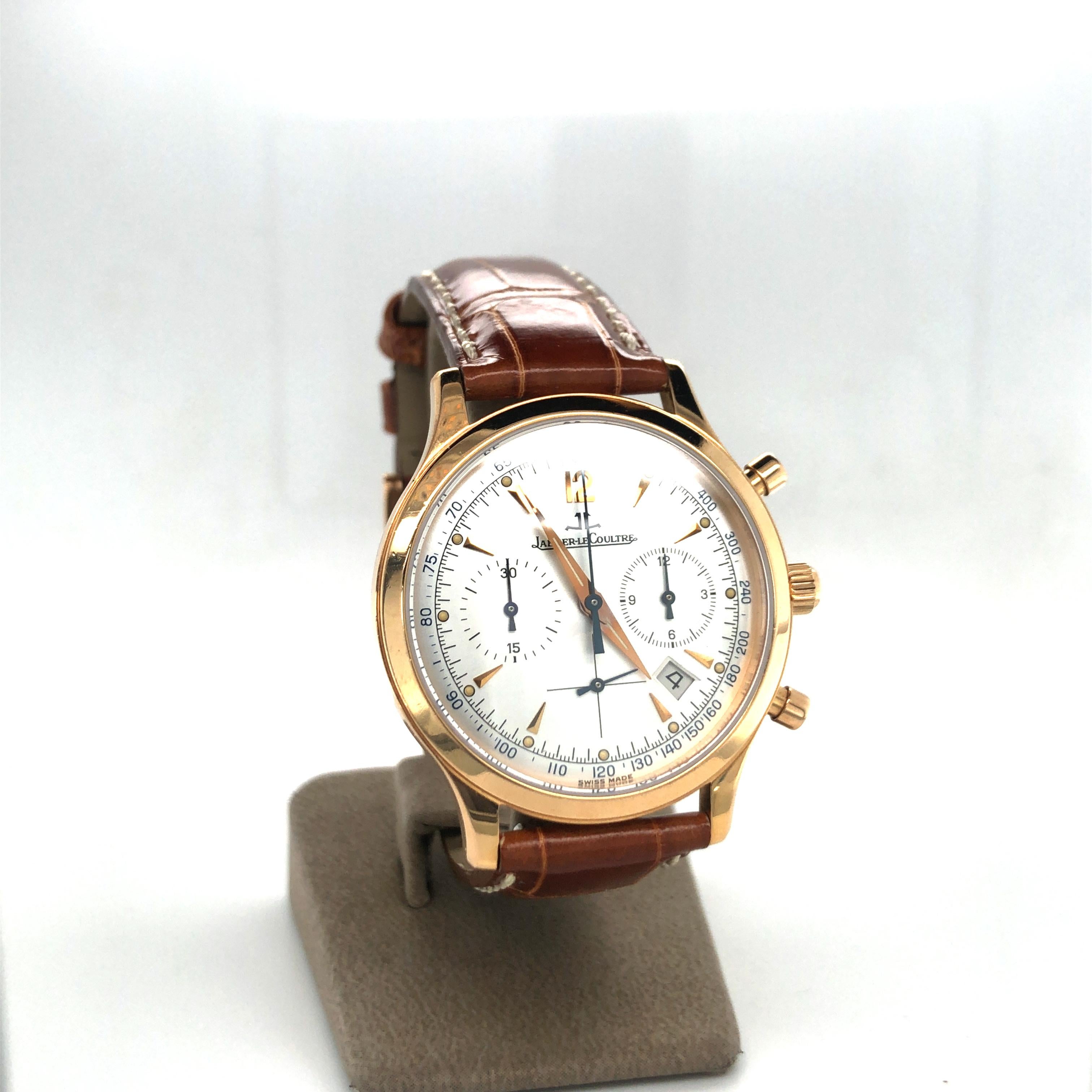 jaeger lecoultre master chronograph rose gold