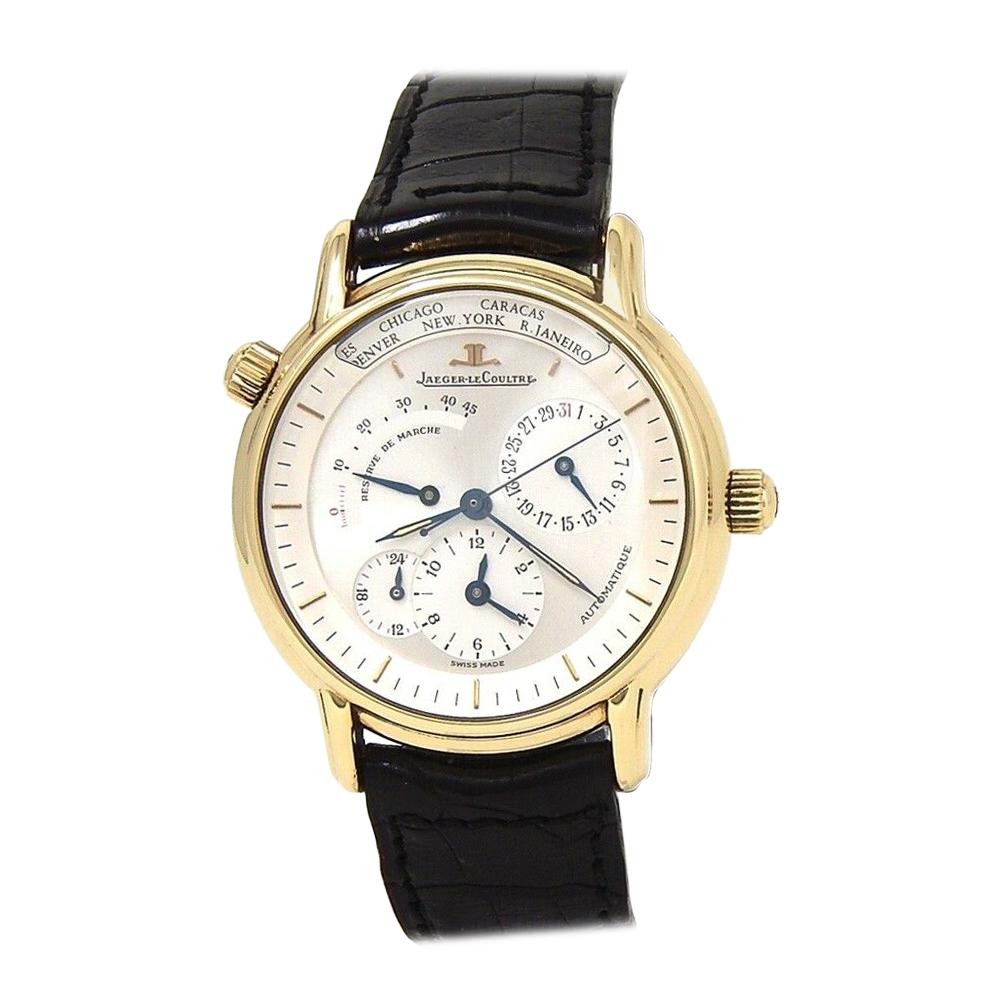 Jaeger-LeCoultre Master Control Geographic 18 Karat Gold Automatic 169.1.92 For Sale