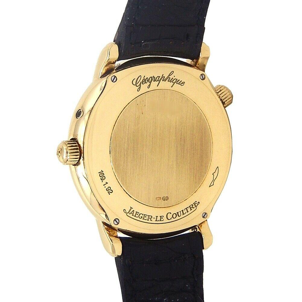 Men's Jaeger-LeCoultre Master Control Geographic 18 Karat Gold Automatic 169.1.92 For Sale