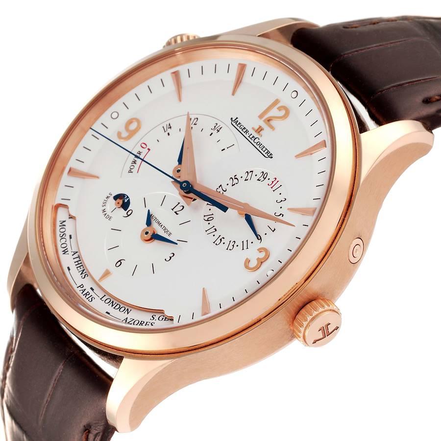 Jaeger LeCoultre Master Control Geographic Roségold Herren-Weltzeituhr Q4122 im Angebot 2