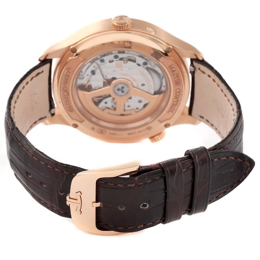 Jaeger LeCoultre Master Control Geographic Roségold Herren-Weltzeituhr Q4122 im Angebot 6