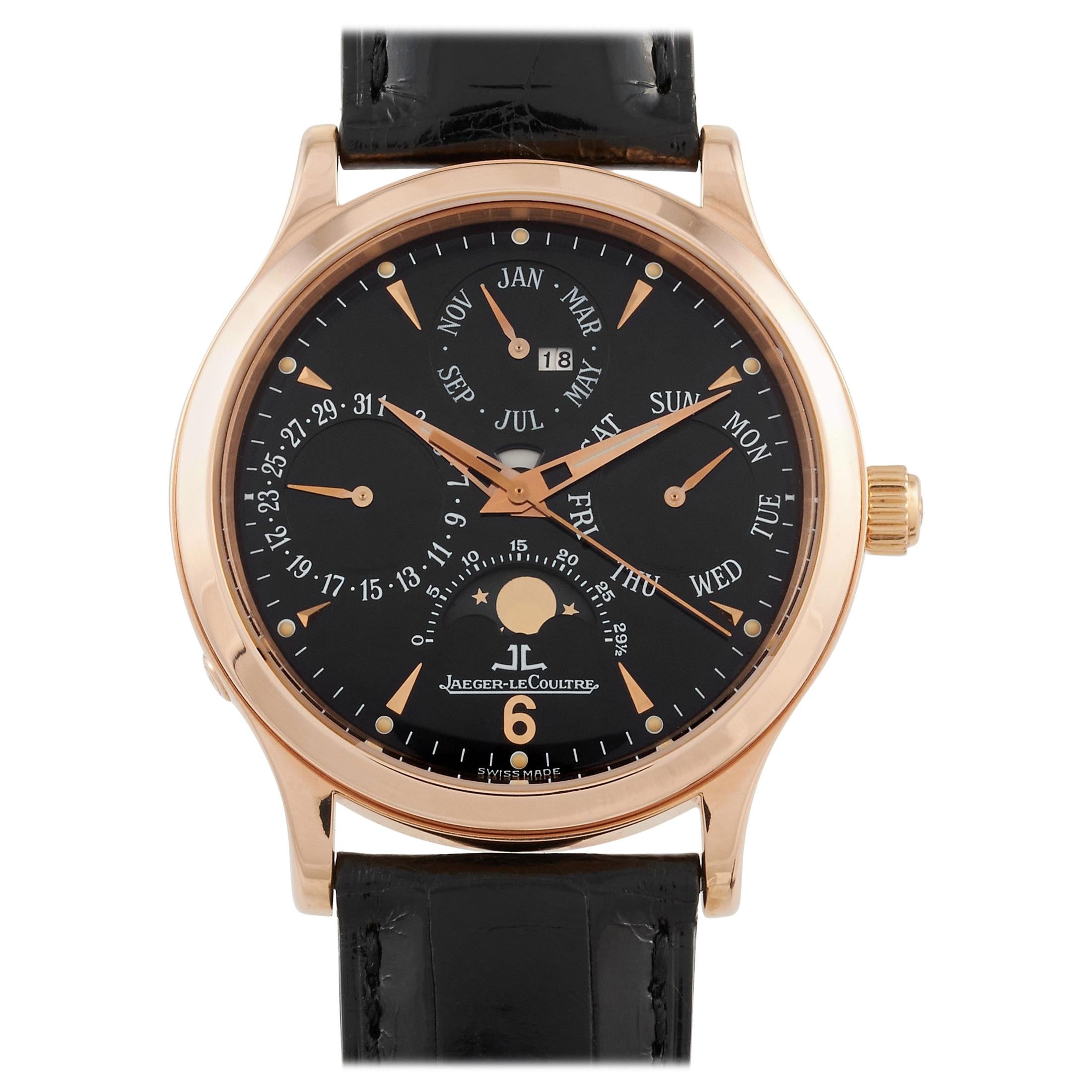 Jaeger-LeCoultre Master Control Perpetual Calendar Rose Gold Watch 140.2.80