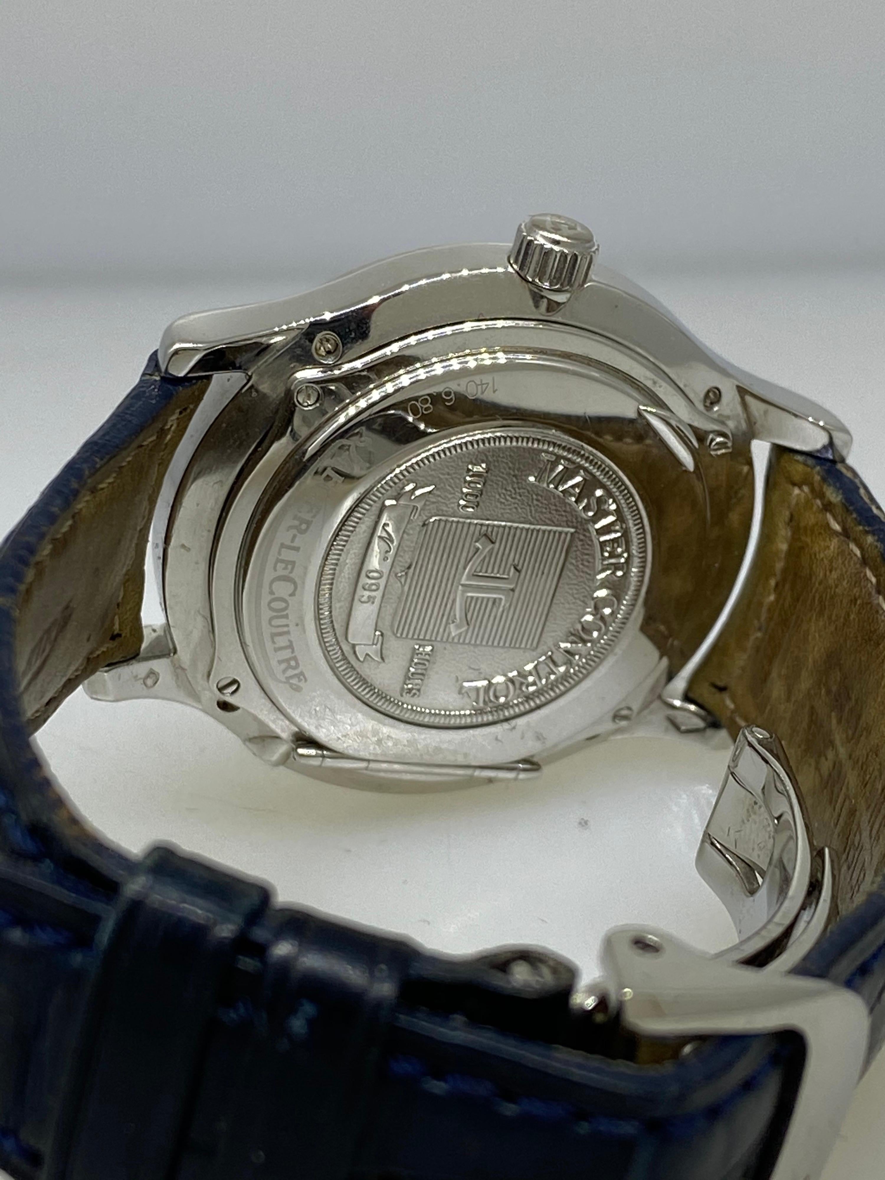 Jaeger LeCoultre Master Control Platinum Perpetual Calendar Men's Watch 140.6.80 For Sale 7
