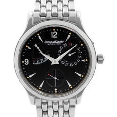 Jaeger-LeCoultre Master Control Réserve de Marche Acier Cadran noir 140.8.93.S
