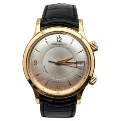 Jaeger-Lecoultre Master Control Reveil Alarm 141.2.97 Silver Dial 18K Rose Gold