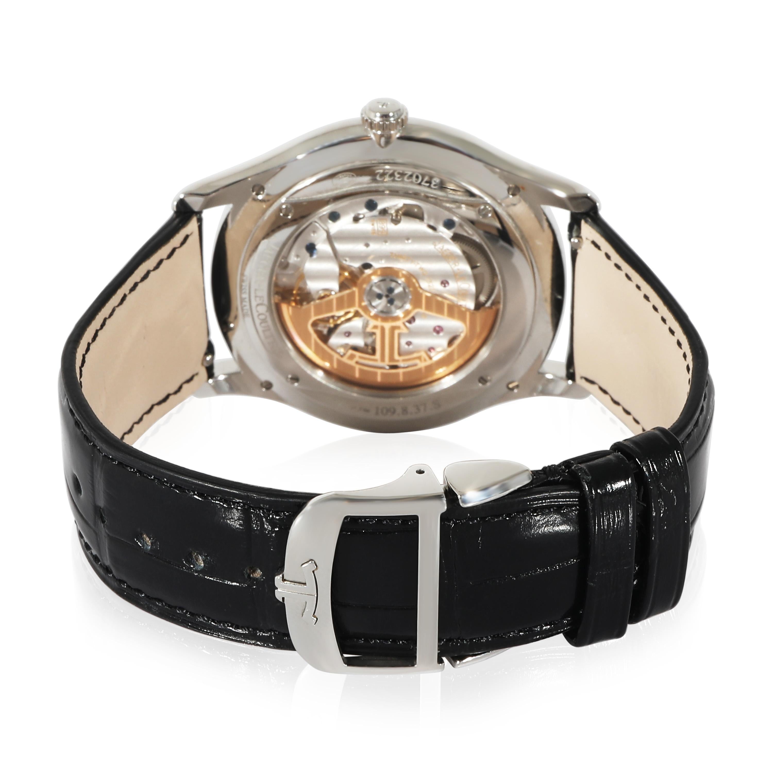 Jaeger-LeCoultre Master Control Ultra-Thin Q1238420 109.8.37.S Herrenuhr in S

SKU: 135946

PRIMÄRE DETAILS
Marke:  Jaeger-LeCoultre
Modell: Master Control Ultra-Thin
Herkunftsland: Schweiz
Uhrwerk Typ: Mechanisch: