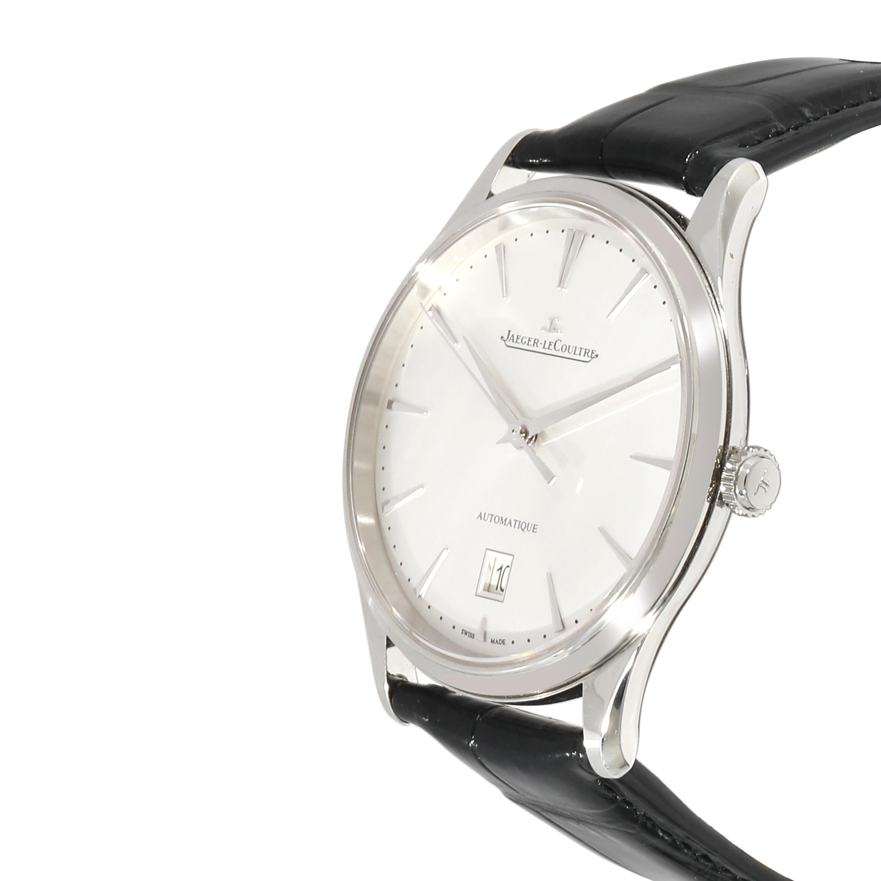 Jaeger-LeCoultre Master Control Ultra-Thin Q1238420 109.8.37.S Herrenuhr in  S im Zustand „Hervorragend“ in New York, NY
