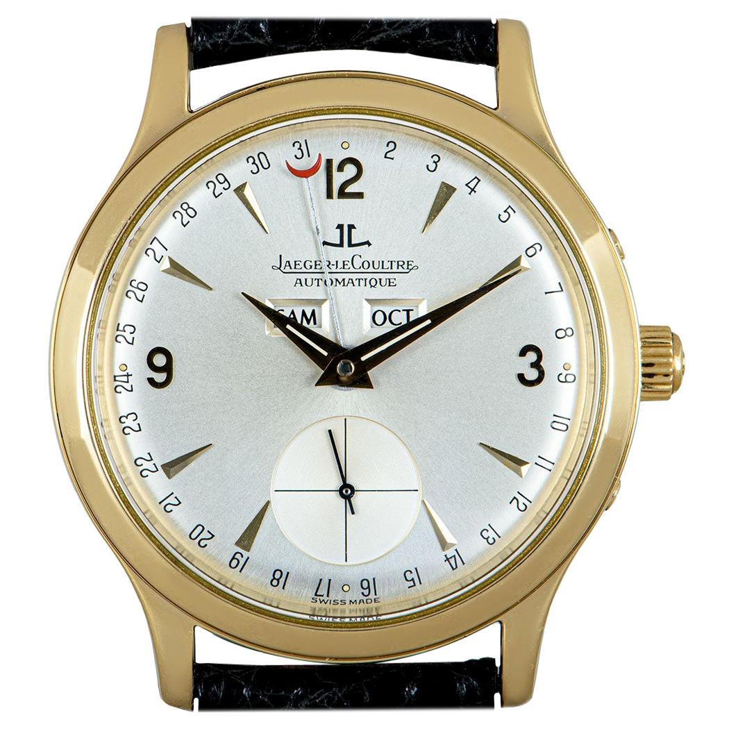 Jaeger-LeCoultre Master Date Gents 18 Karat Yellow Gold Silver Dial 140.1.87