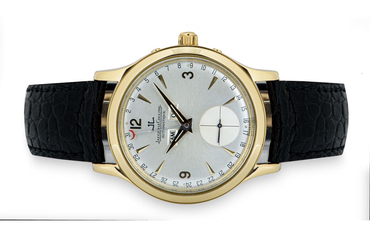 Jaeger-LeCoultre Master Date Gents 18 Karat Yellow Gold Silver Dial 140.1.87 2