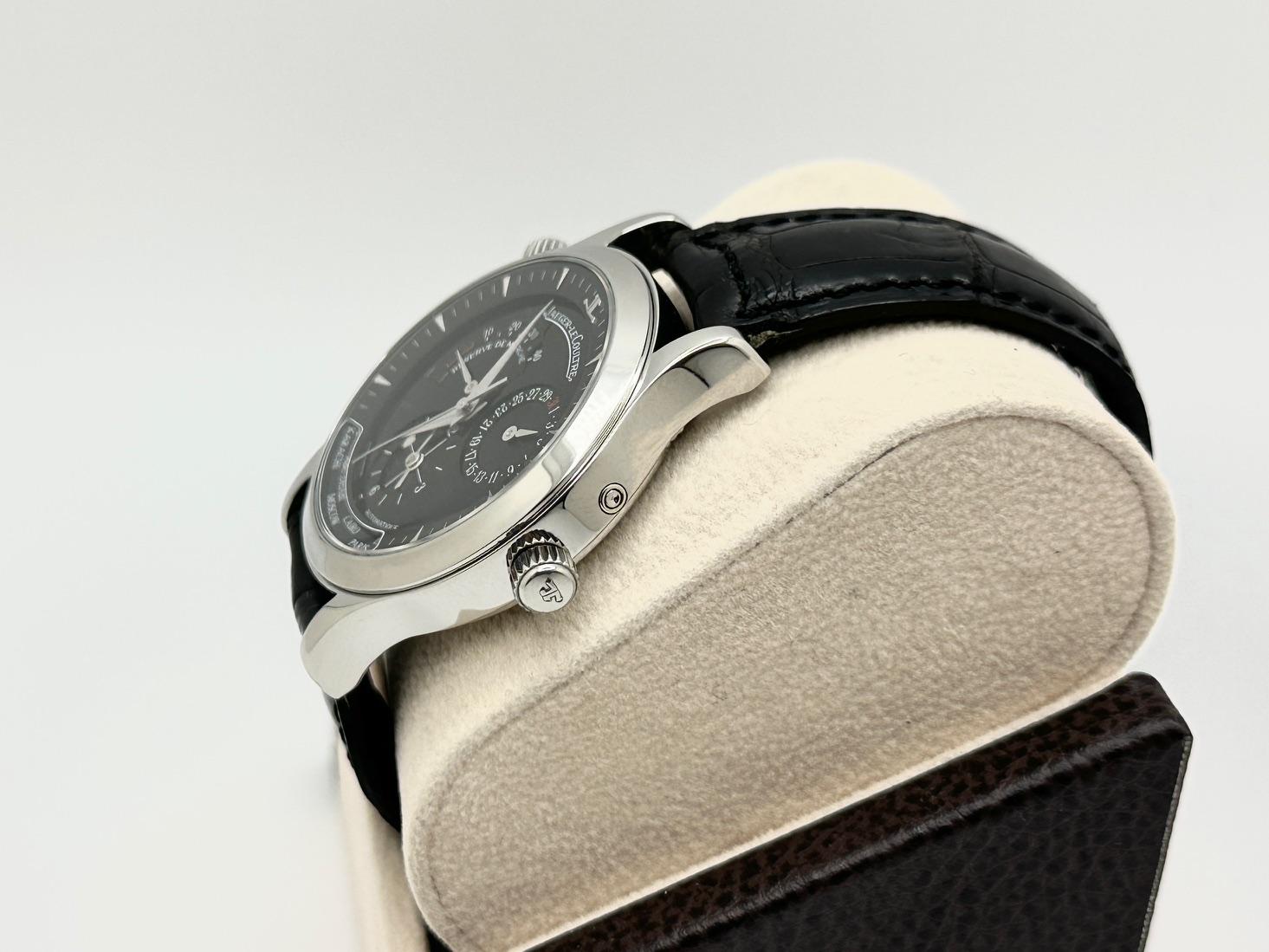 Jaeger-LeCoultre Master Geographic 142.8.92.S Cadran noir Acier inoxydable Pour hommes en vente