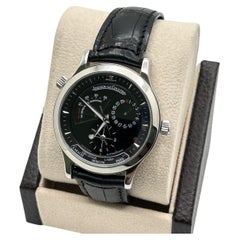 Jaeger-LeCoultre Master Geographic 142.8.92.S Black Dial Stainless Steel