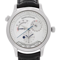 Jaeger-LeCoultre Master Geographic Automatic Silver Dial Mens Watch 142.8.92