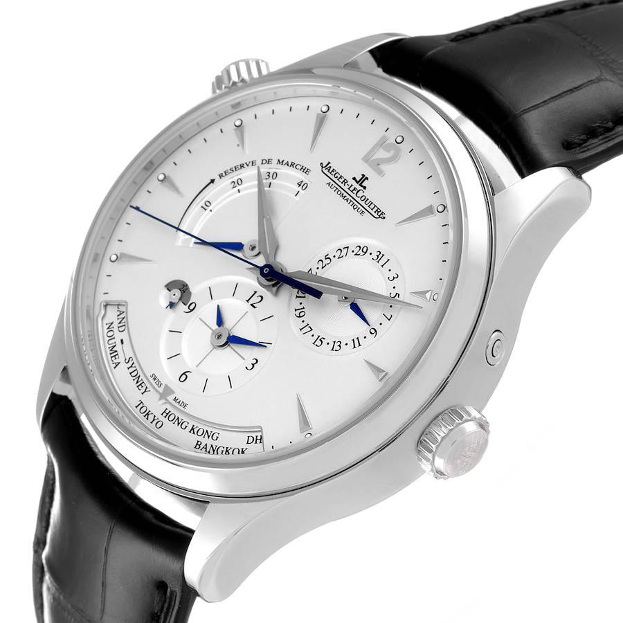 Jaeger LeCoultre Master Geographic Herrenuhr 176.8.29.S Q1428421 Box Papiere im Angebot 2