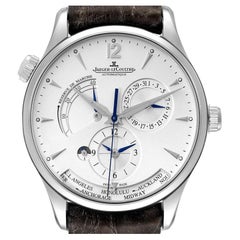 Jaeger Lecoultre Master Geographic Mens Watch 176.8.29.S Q1428421 Box Papers