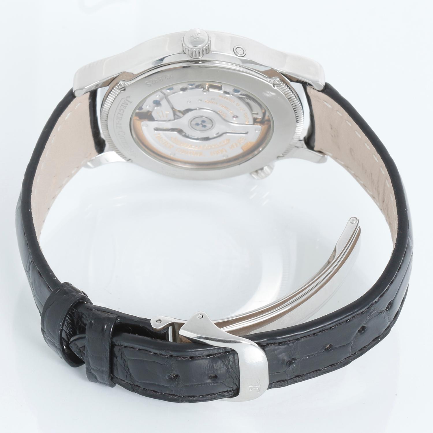 Men's Jaeger-LeCoultre Master Geographic Stainless Steel Ref 142.8.92S Watch